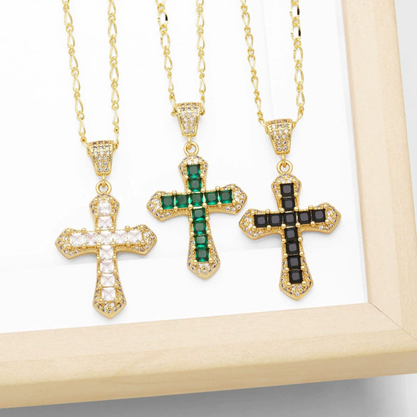 Wholesale Necklace Copper Geometric Pendant Electroplating Ochain For Women