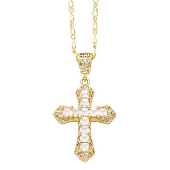 Wholesale Necklace Copper Geometric Pendant Electroplating Ochain For Women