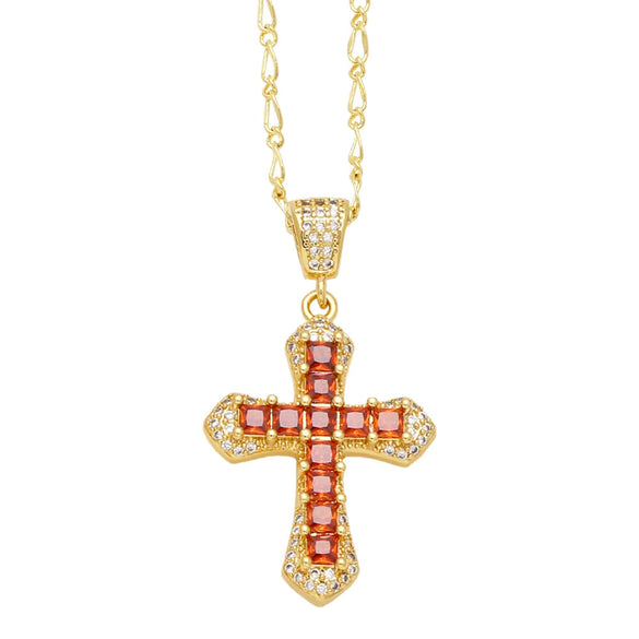 Wholesale Necklace Copper Geometric Pendant Electroplating Ochain For Women