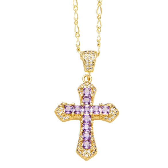 Wholesale Necklace Copper Geometric Pendant Electroplating Ochain For Women