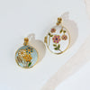 Wholesale Necklace Copper Geometric Pendant Oil Painting Electroplating Women's