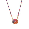 Wholesale Necklace Copper Geometric Rotatable Tarot Love Eye Gold Plated Color Preservation