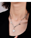 Wholesale Necklace Copper Geometric Skull Punk Style Electroplated For Women Ochain