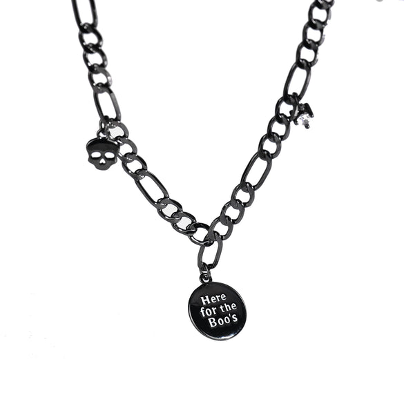 Wholesale Necklace Copper Geometric Skull Punk Style Electroplated For Women Ochain