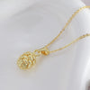 Wholesale Necklace Copper Goldplated Hazelnut Pine Cone O Word Chain For Women