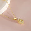 Wholesale Necklace Copper Goldplated Hazelnut Pine Cone O Word Chain For Women