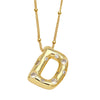 Wholesale Necklace Copper Goldplated Inlaid Zircon With Letters Pattern Ochain