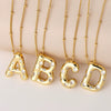 Wholesale Necklace Copper Goldplated Inlaid Zircon With Letters Pattern Ochain