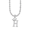Wholesale Necklace Copper Inlaid Zircon Letter Hip Hop Men's Melon Seed Chain