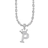 Wholesale Necklace Copper Inlaid Zircon Letter Hip Hop Men's Melon Seed Chain