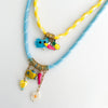 Wholesale Necklace Copper Lovely Style Heart Shape Electroplated Multipendant