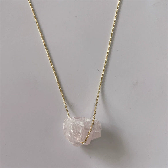 Wholesale Necklace Copper Mixed Gem Inlay Geometric Electroplating For Women