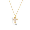 Wholesale Necklace Copper Mixed Gem Inlay Geometric Electroplating Ochain Pendant For Women