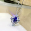 Wholesale Necklace Copper Mixed Gem Inlay Geometric Light Luxury Style For Women