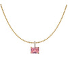 Wholesale Necklace Copper Mixed Gem Inlay Geometric Light Luxury Style