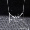Wholesale Necklace Copper Mixed Gem Inlay Geometric Zircon Pendant O Chain Women's
