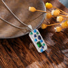 Wholesale Necklace Copper Mixed Gemstone Inlay Geometric Electroplating For Women