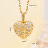 Wholesale Necklace Copper Mixed Gemstone Inlay Heartshaped Wings Pendant Electroplating For Women