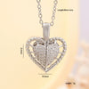 Wholesale Necklace Copper Mixed Gemstone Inlay Heartshaped Wings Pendant Electroplating For Women