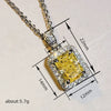 Wholesale Necklace Copper O Chain Mixed Gemstone Inlay Geometric Square Pendant For Women