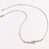 Wholesale Necklace Copper O Shaped Chain Bow Inlaid Zircon Electroplating Simple Design Women's
