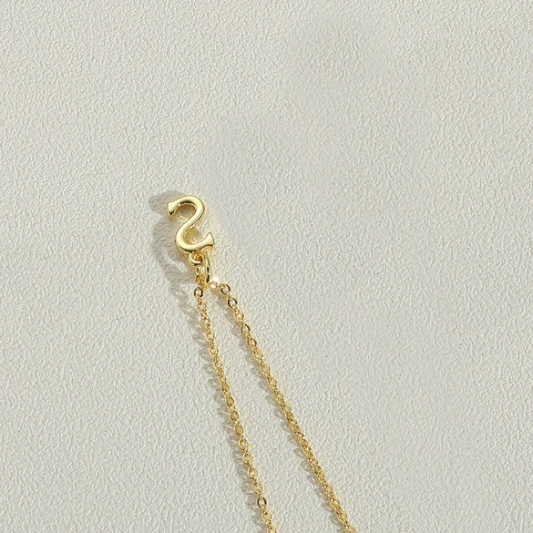 Wholesale Necklace Copper Ochain Electroplating Letters Numbers Text Pendant For Women