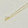 Wholesale Necklace Copper Ochain Electroplating Letters Numbers Text Pendant For Women