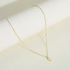 Wholesale Necklace Copper Ochain Electroplating Letters Numbers Text Pendant For Women