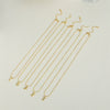 Wholesale Necklace Copper Ochain Electroplating Letters Numbers Text Pendant For Women