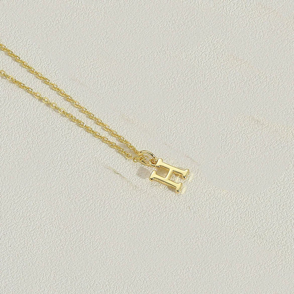 Wholesale Necklace Copper Ochain Electroplating Letters Numbers Text Pendant For Women