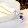 Wholesale Necklace Copper Ochain Heart Shape Inlaid Zircon For Women