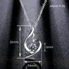 Wholesale Necklace Copper Ochain Heart Shape Inlaid Zircon For Women