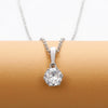 Wholesale Necklace Copper Ochain Mixed Gem Inlay Geometric Pendant Sweet Style