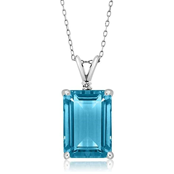 Wholesale Necklace Copper Ochain Square Geometric Mixed Gem Inlay Zircon Pendant For Women