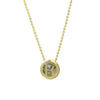 Wholesale Necklace Copper Plated Geometric Round Hollow Pendant With Letters Numbers Text Electroplating