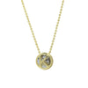 Wholesale Necklace Copper Plated Geometric Round Hollow Pendant With Letters Numbers Text Electroplating
