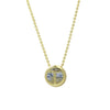 Wholesale Necklace Copper Plated Geometric Round Hollow Pendant With Letters Numbers Text Electroplating