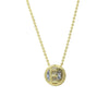 Wholesale Necklace Copper Plated Geometric Round Hollow Pendant With Letters Numbers Text Electroplating