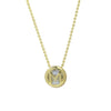 Wholesale Necklace Copper Plated Geometric Round Hollow Pendant With Letters Numbers Text Electroplating