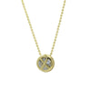 Wholesale Necklace Copper Plated Geometric Round Hollow Pendant With Letters Numbers Text Electroplating