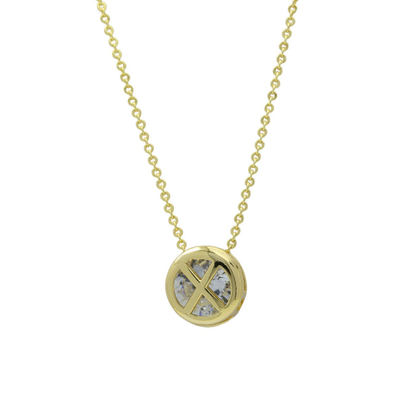 Wholesale Necklace Copper Plated Geometric Round Hollow Pendant With Letters Numbers Text Electroplating