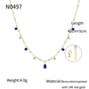 Wholesale Necklace Copper Plated With Real Gold Geometric Style Electroplating For Women