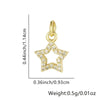 Wholesale Necklace Copper Star Pendant Electroplated Inlaid Zircon Accessories For Women