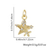 Wholesale Necklace Copper Star Pendant Electroplated Inlaid Zircon Accessories For Women