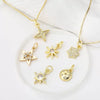 Wholesale Necklace Copper Star Pendant Electroplated Inlaid Zircon Accessories For Women