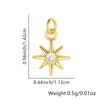 Wholesale Necklace Copper Star Pendant Electroplated Inlaid Zircon Accessories For Women