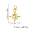 Wholesale Necklace Copper Star Pendant Electroplated Inlaid Zircon Accessories For Women
