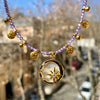 Wholesale Necklace Copper Star Shape Oil Dripping Design For Women
