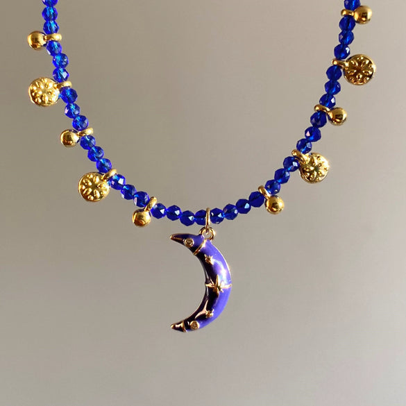 Wholesale Necklace Copper Star Shape Oil Dripping Design For Women