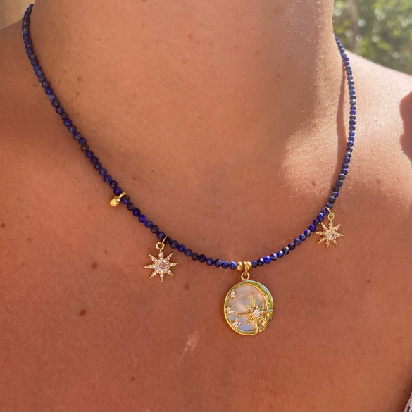 Wholesale Necklace Copper Star Shape Oil Dripping For Women